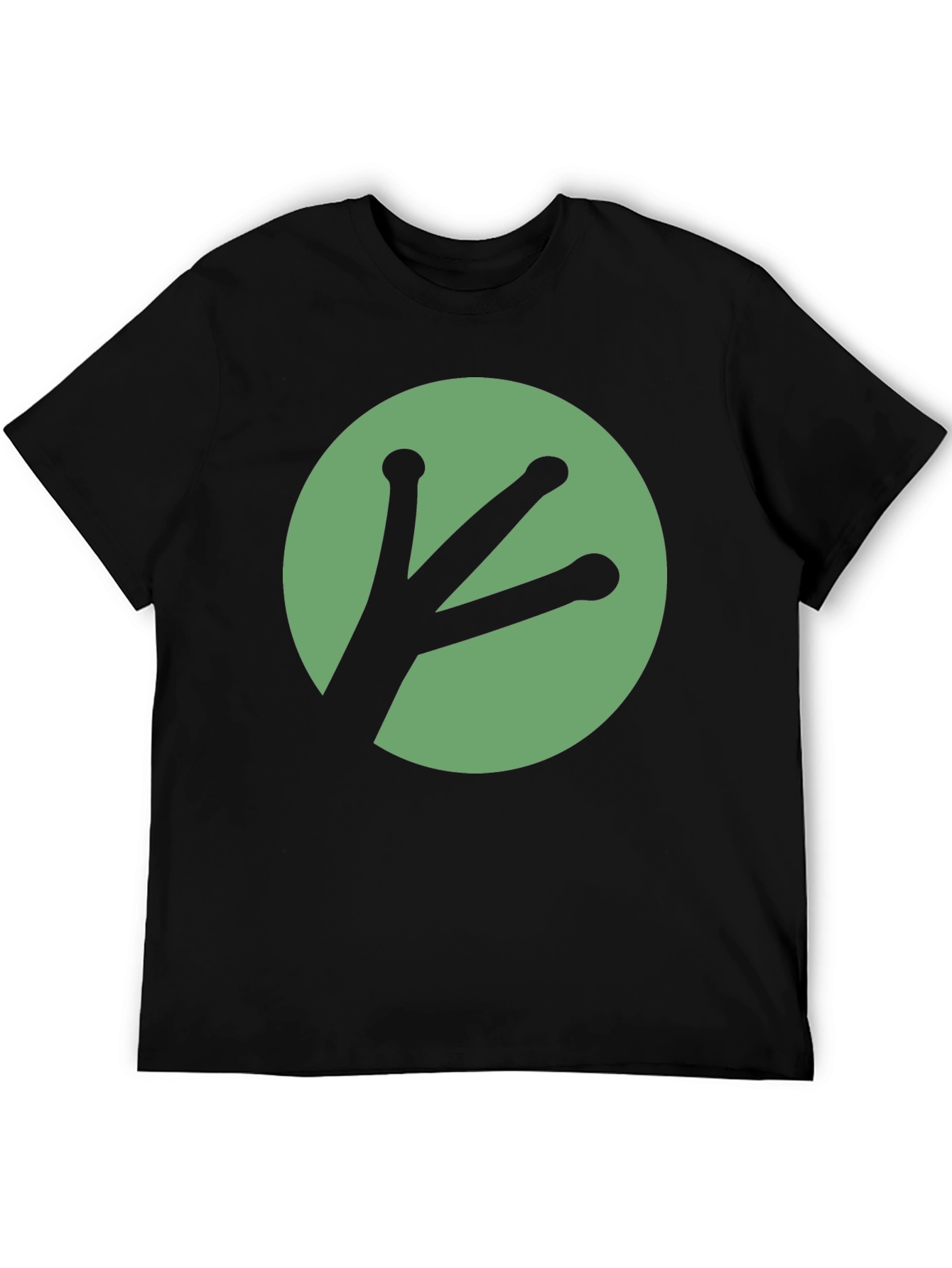Black Frog Footprint T-Shirt - Funky & Unique Design view 5