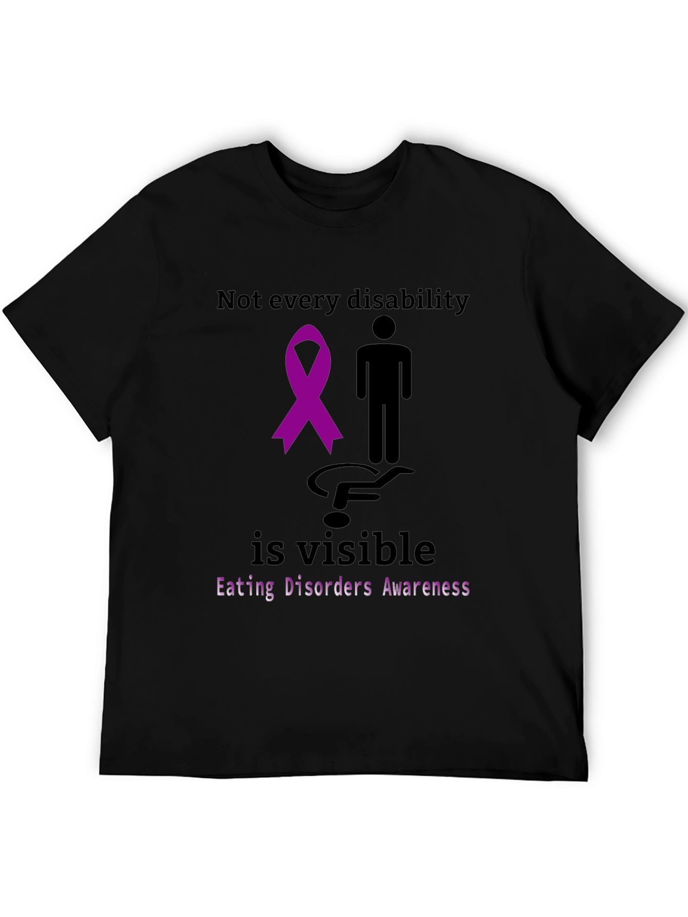 Black Eating Disorders Awareness T-Shirt view 5