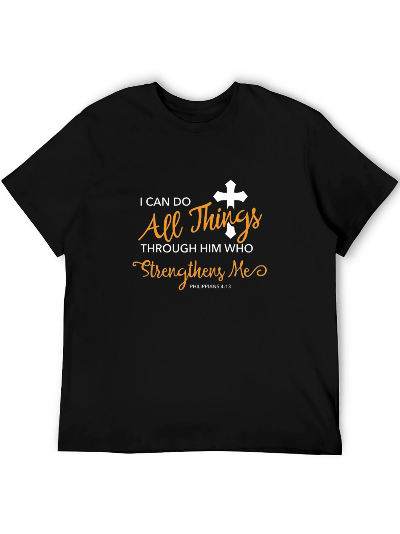 Black Inspirational Christian T-Shirt view 5