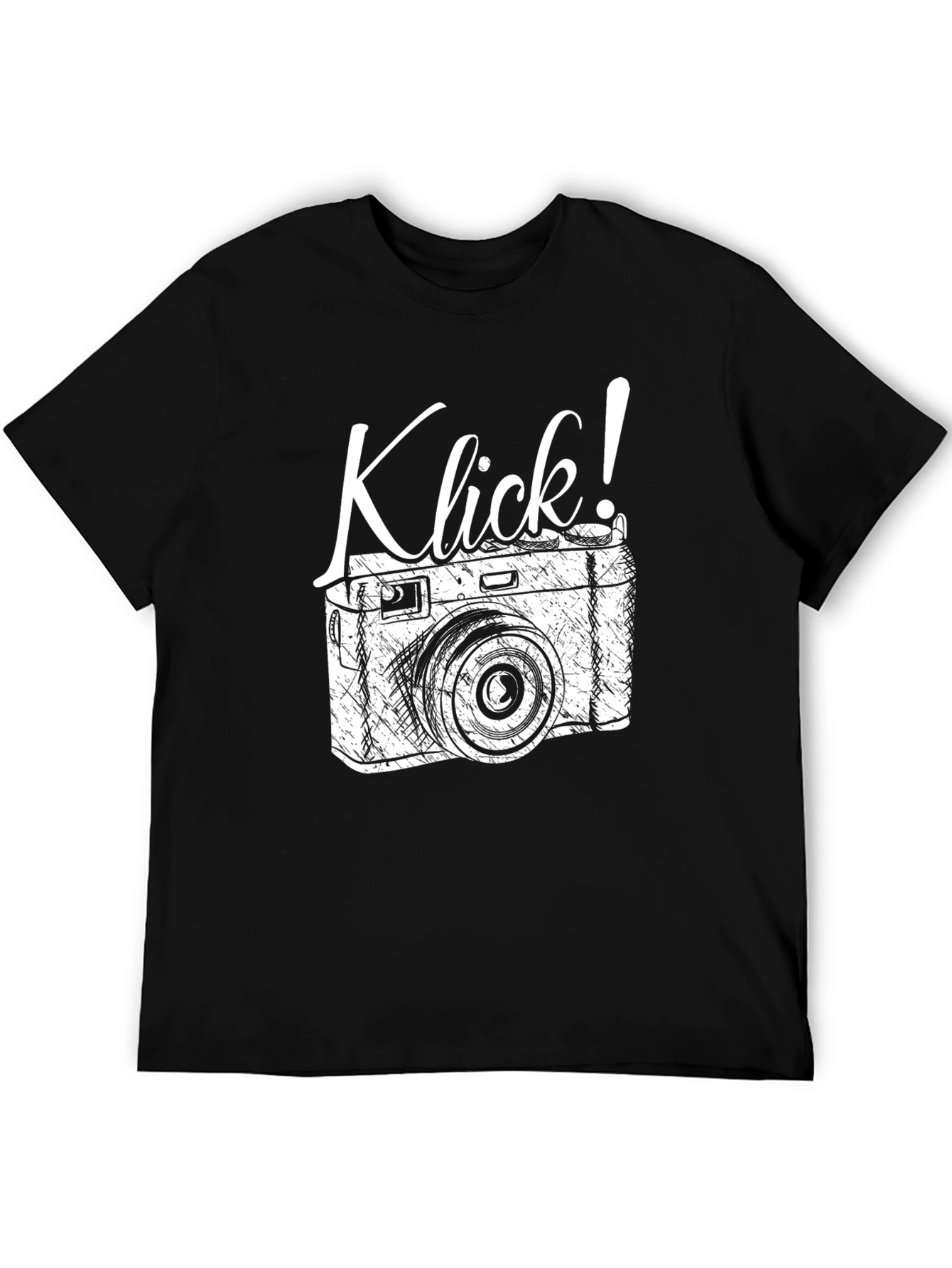 Black Klick! Camera Graphic T-Shirt - Retro Style view 5