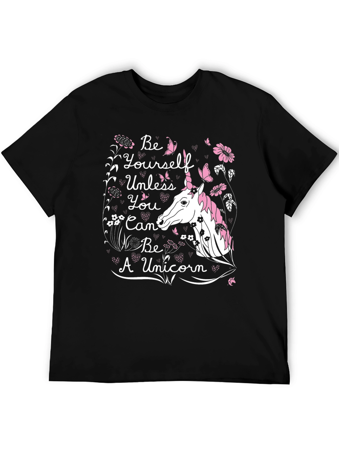 Black Unicorn T-Shirt - Be Yourself Unless... view 5