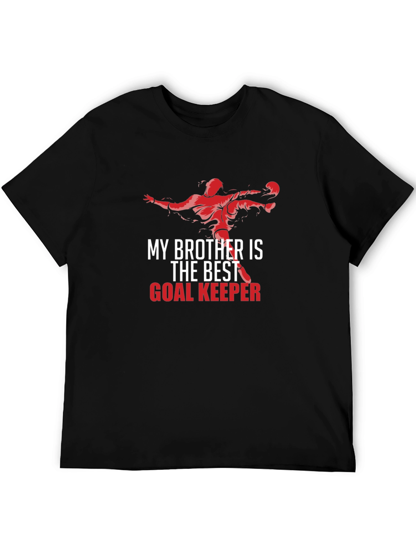 Black Best Goalkeeper Brother T-Shirt view 5