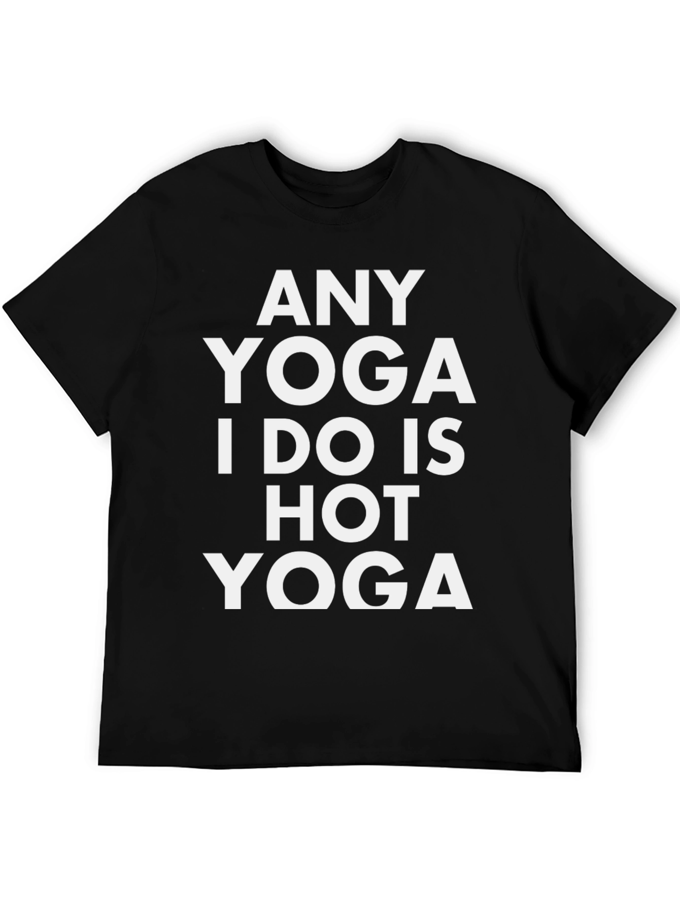 Black Hot Yoga Graphic Tee - Unisex view 5