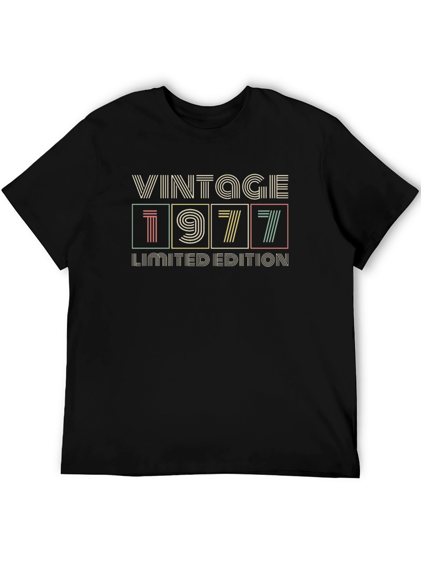 Black Vintage 1977 Limited Edition T-Shirt view 5