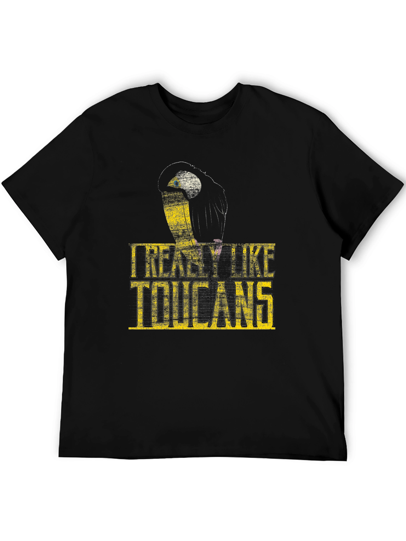 Black I Really Like Toucans Graphic T-Shirt view 5