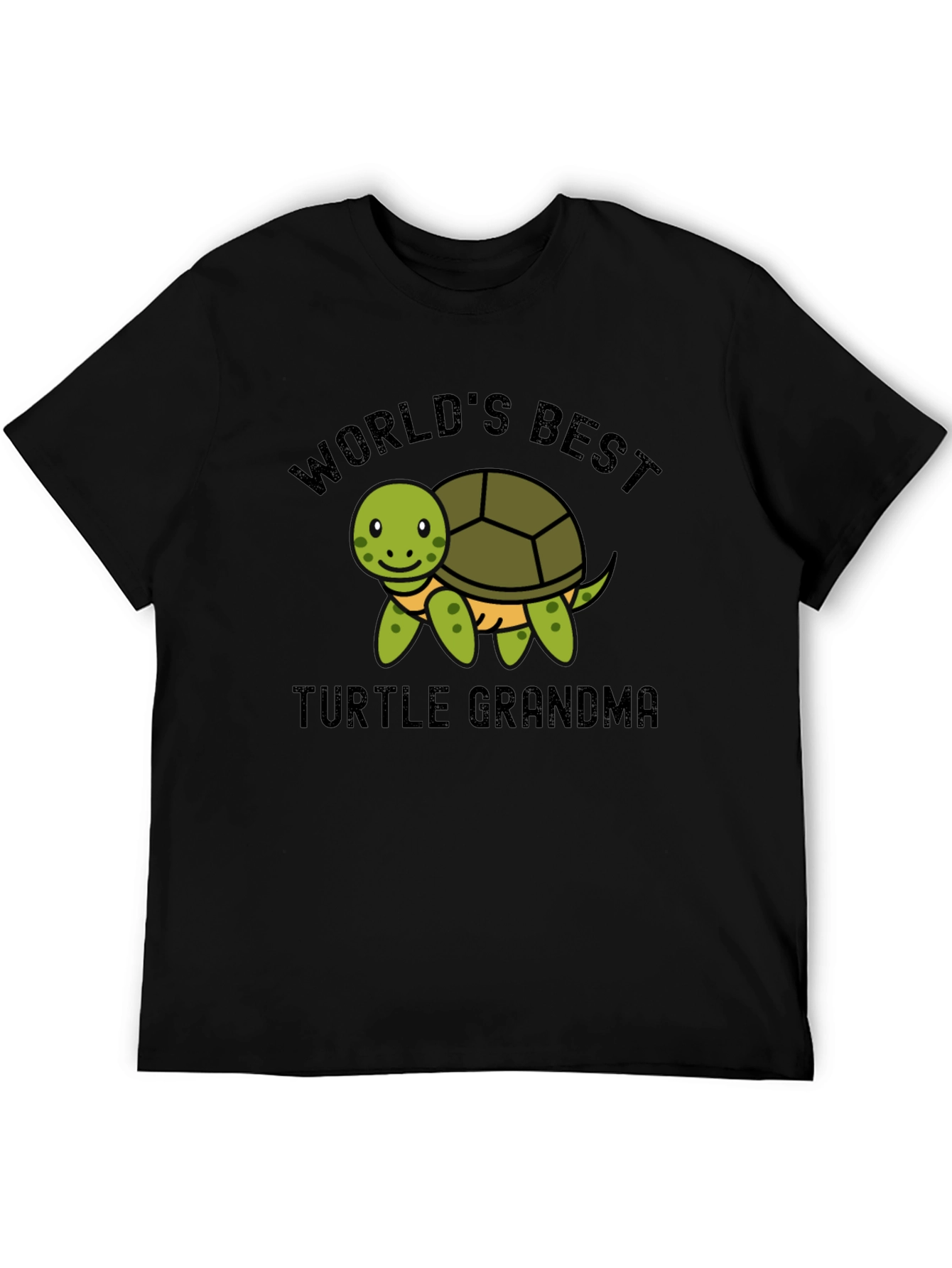 Black World's Best Turtle Grandma T-Shirt view 5