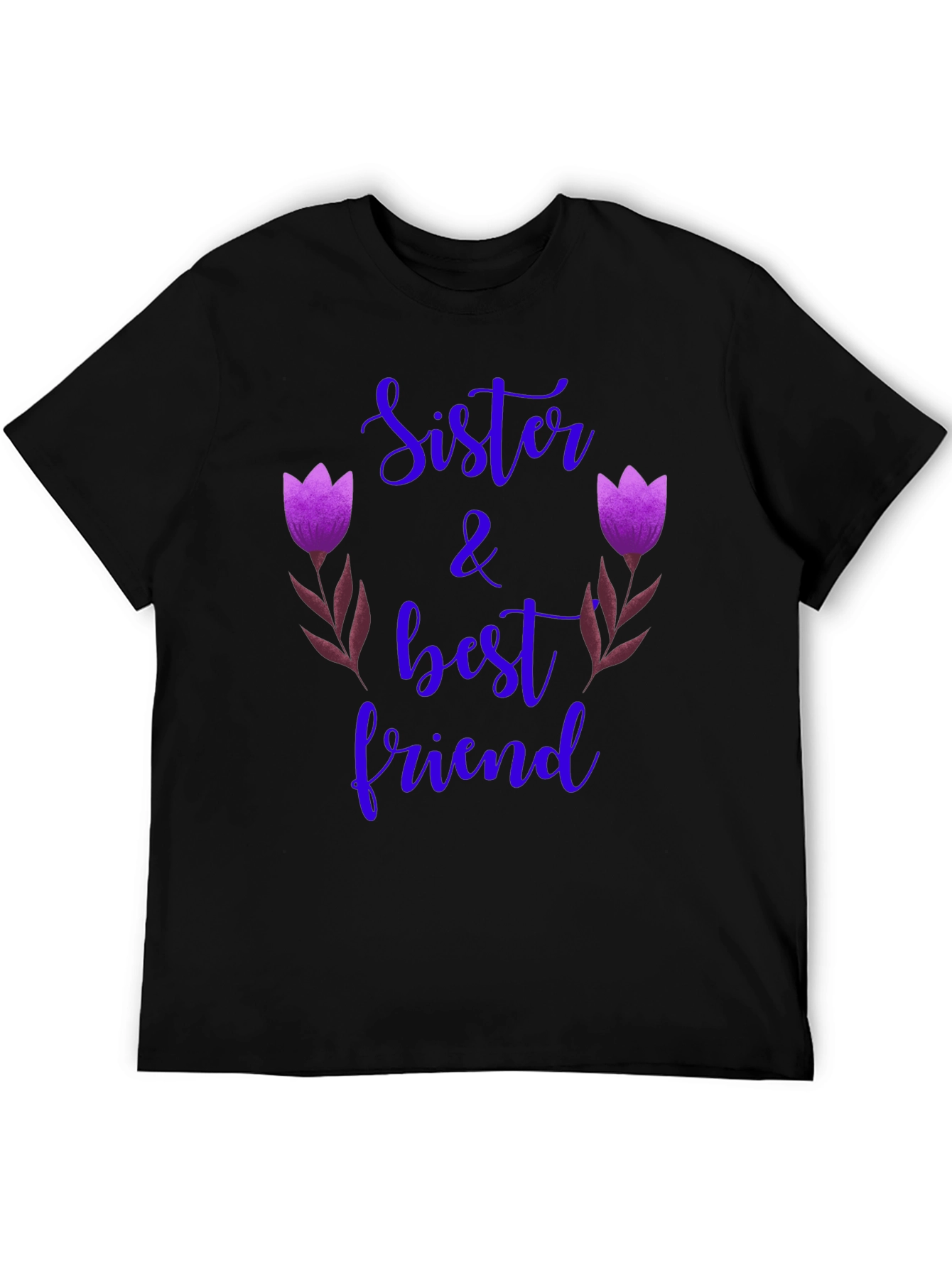 Black Sister & Best Friend Graphic Tee view 5