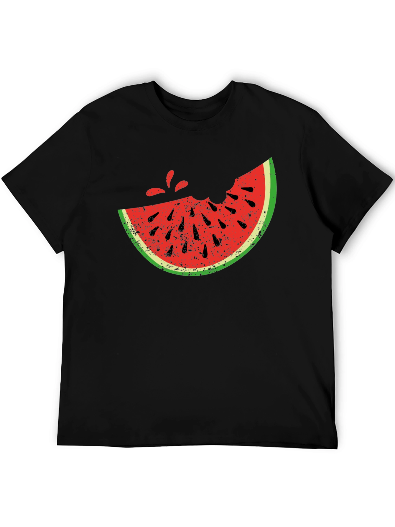 Black Watermelon Bite T-Shirt - Fresh Summer Style view 5