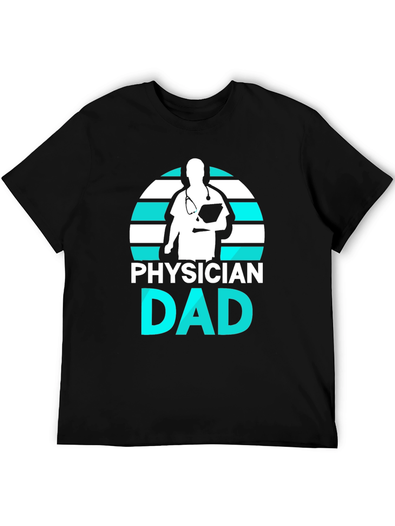 Black Physician Dad Graphic Tee view 5