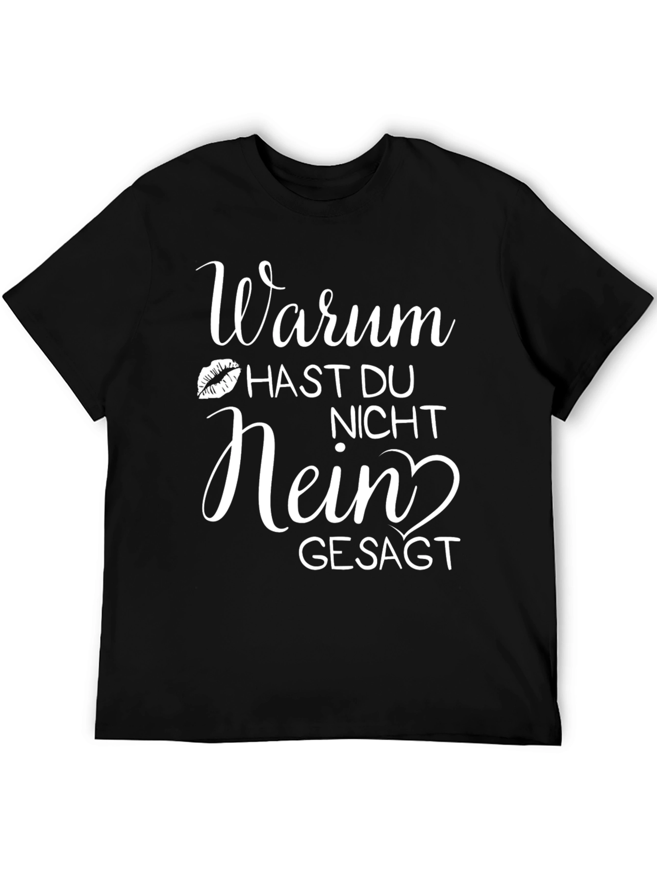 Black Warum Hast Du Nicht Nein Gesagt - Graphic T-Shirt view 5