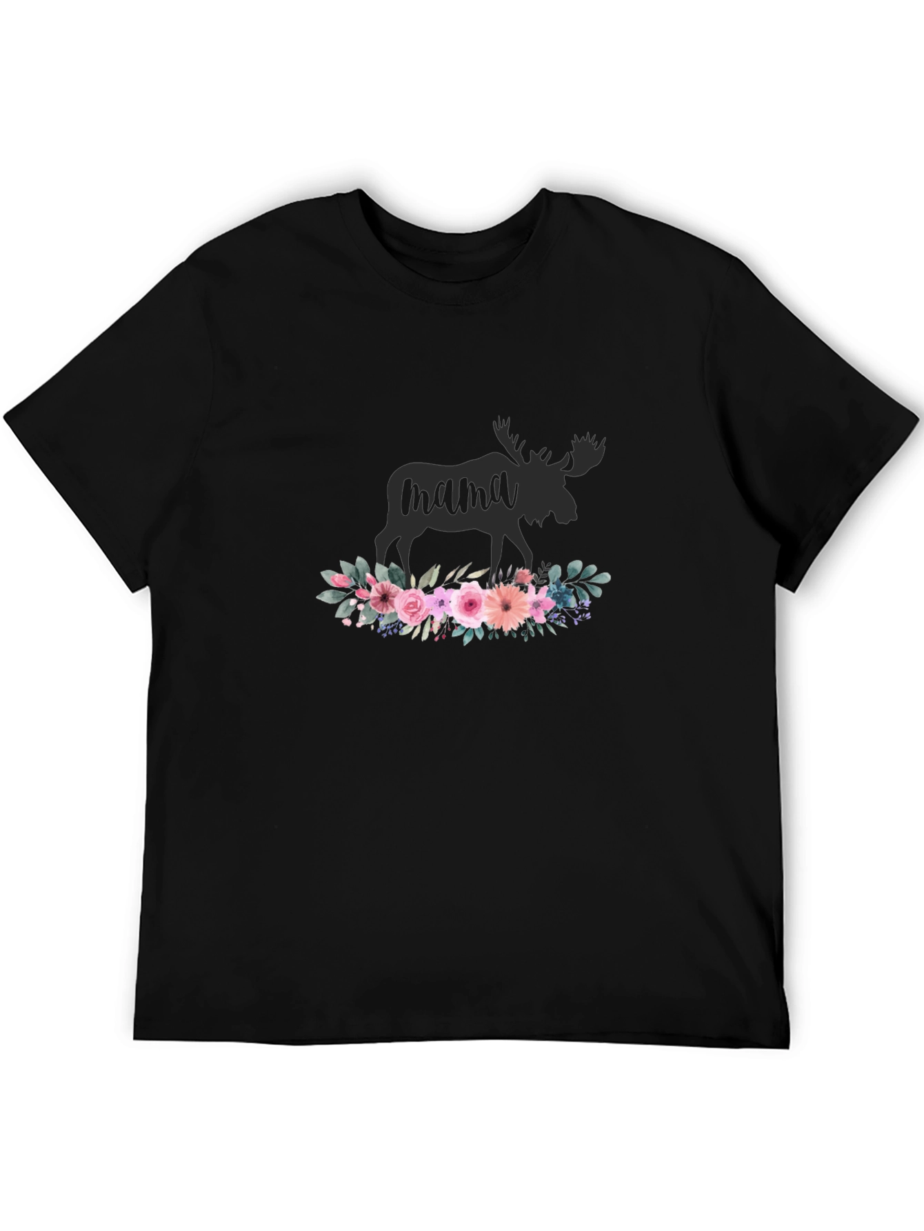 Mama Moose Floral T-Shirt - Stylish Animal Lover Tee - 5
