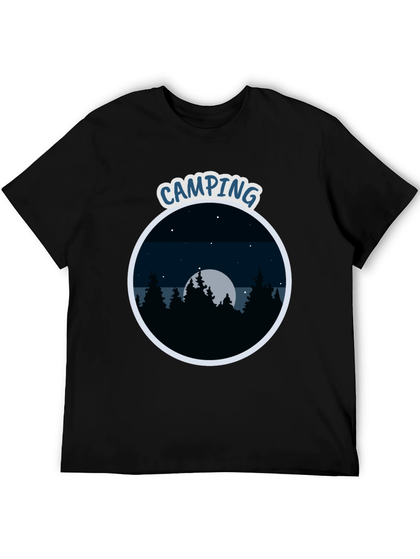 Black Camping Adventure T-Shirt - Outdoor Lover Tee view 5