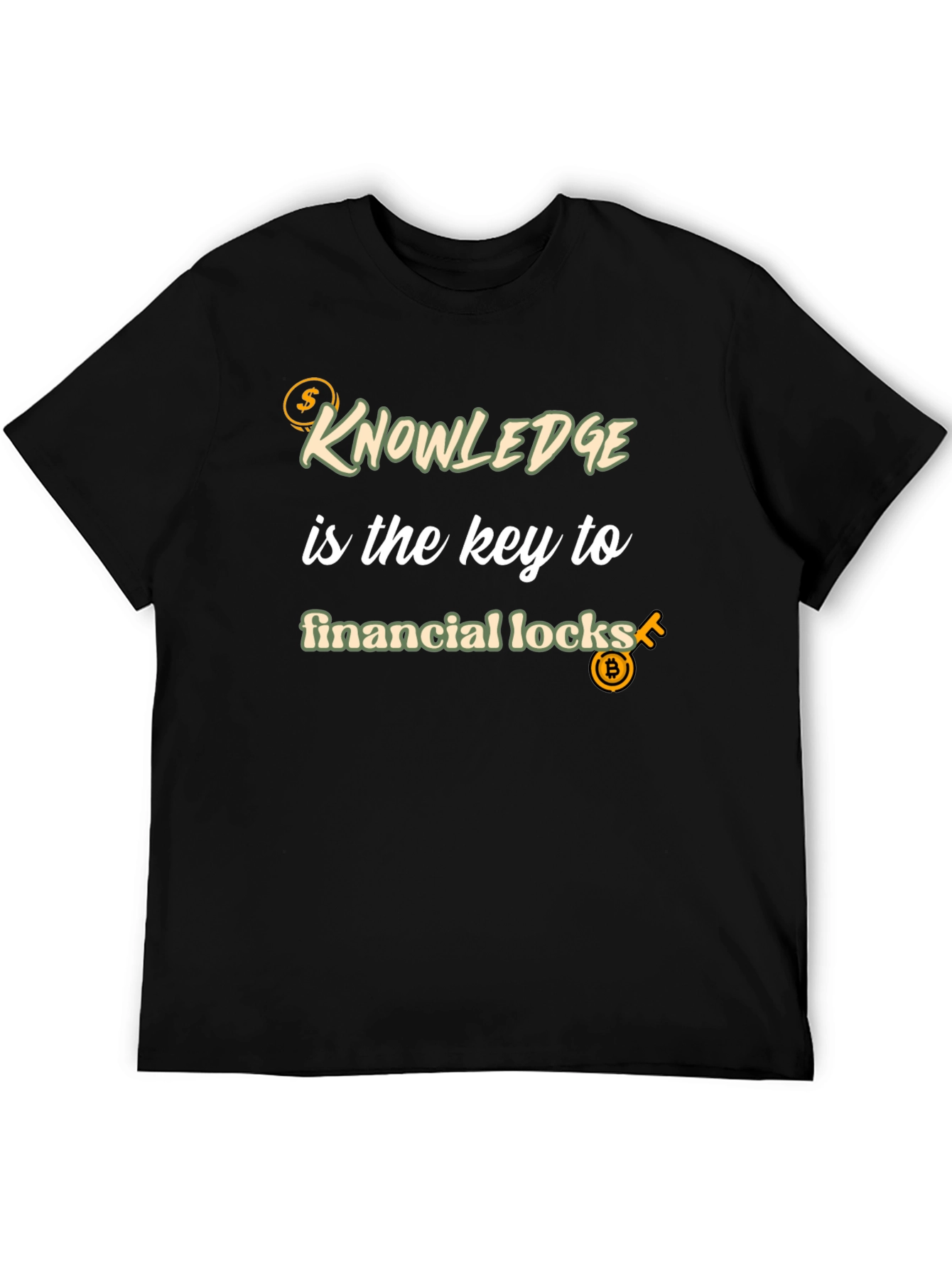 Black Knowledge is Key T-Shirt - Financial Success view 5