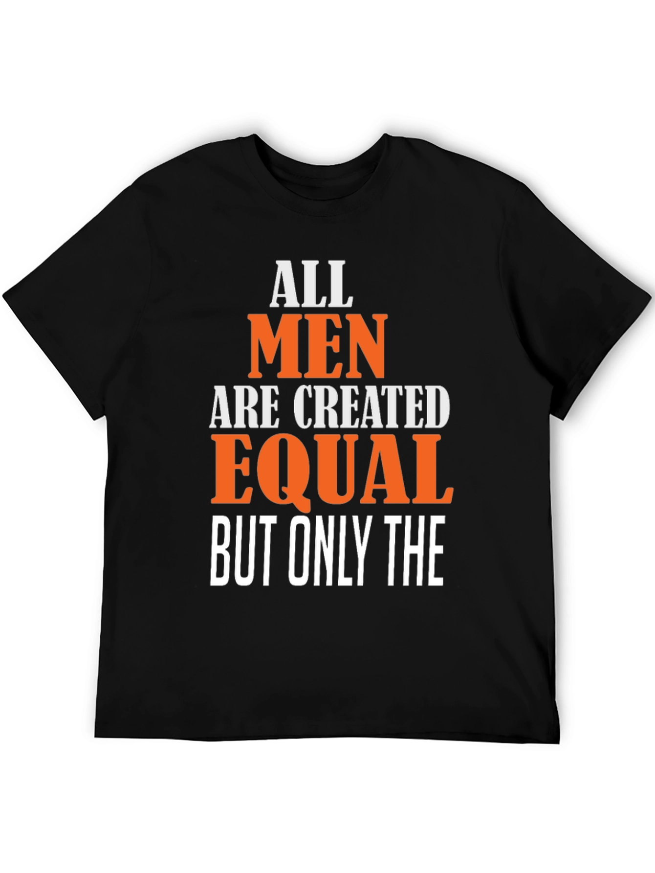 Black All Men Are Created Equal Graphic Tee view 5