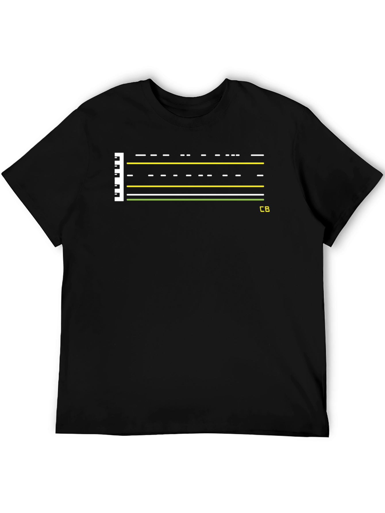 Black Synthwave Road T-Shirt - Drive into the 80s! view 5