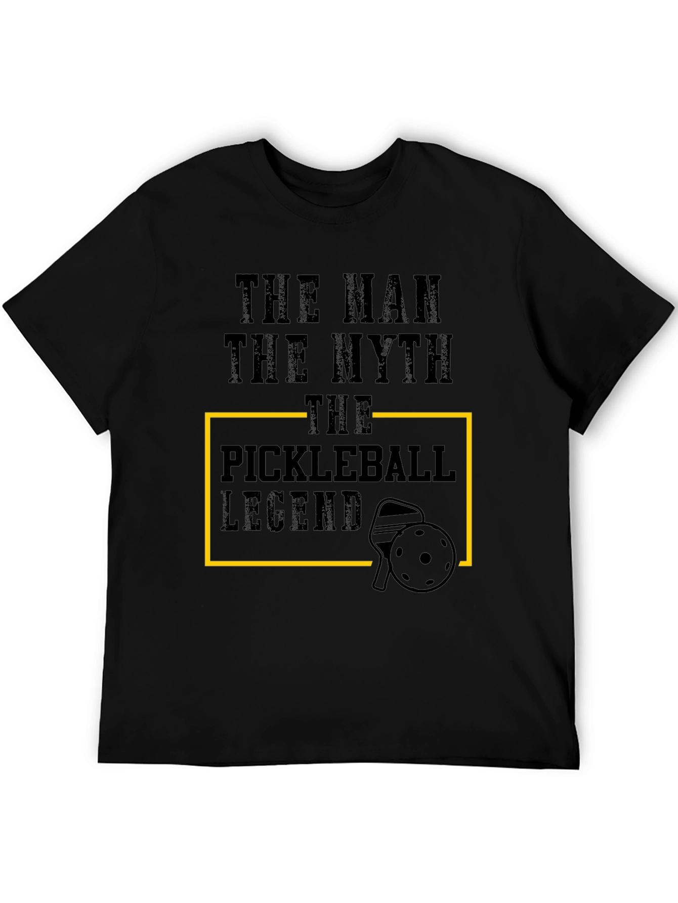 Black The Pickleball Legend Tee - Man, Myth, Legend! view 5