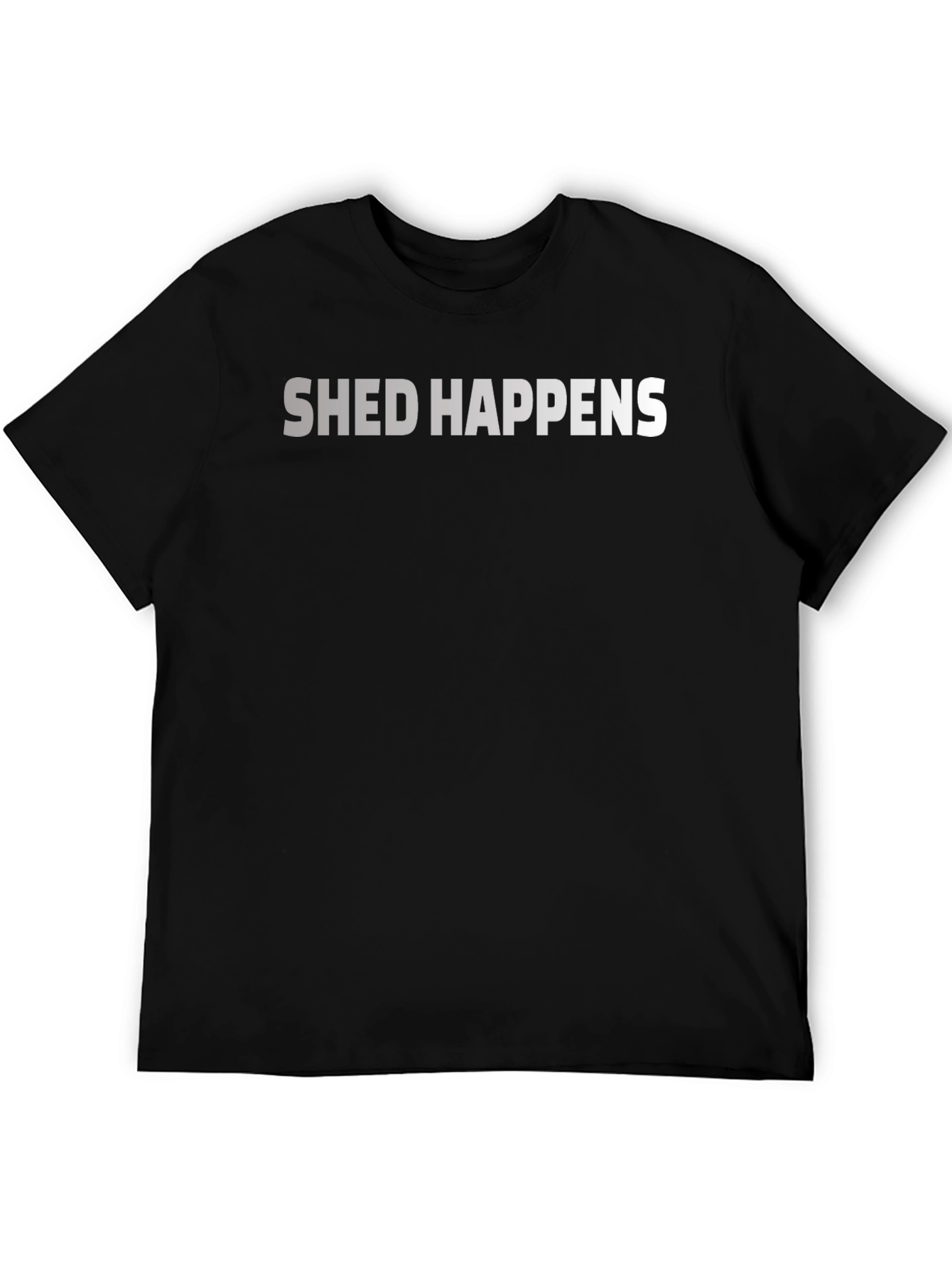 Black Shed Happens T-Shirt - Funny Graphic Tee view 5