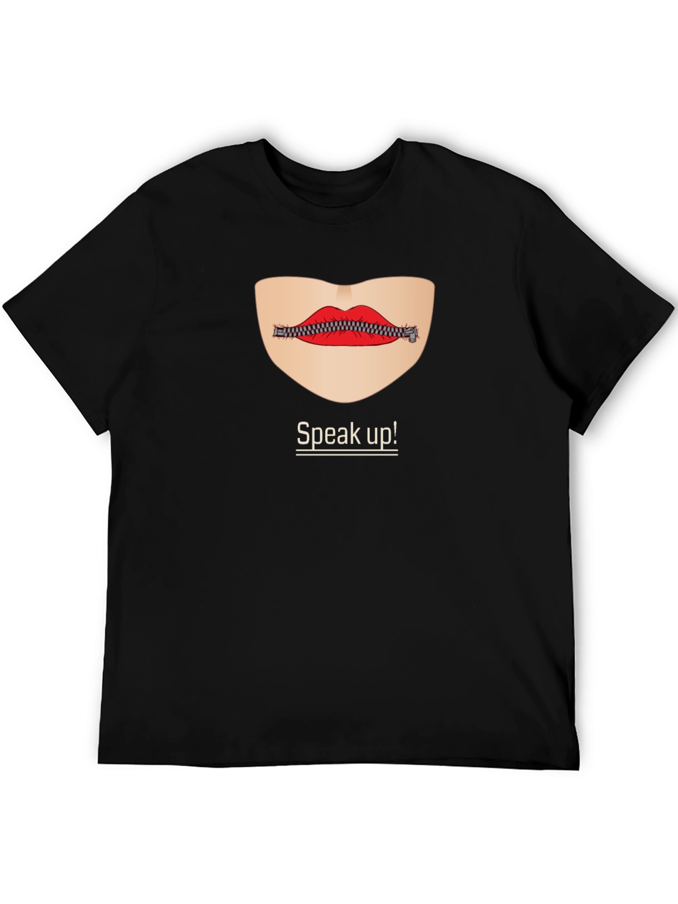 Black Speak Up! Graphic Tee - Express Yourself in Style view 5