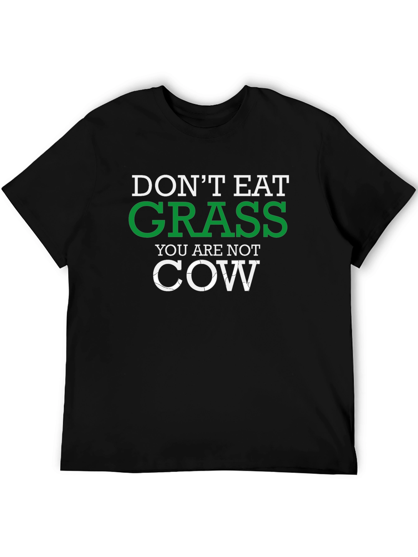 Black Don't Eat Grass Novelty Graphic Tee view 5