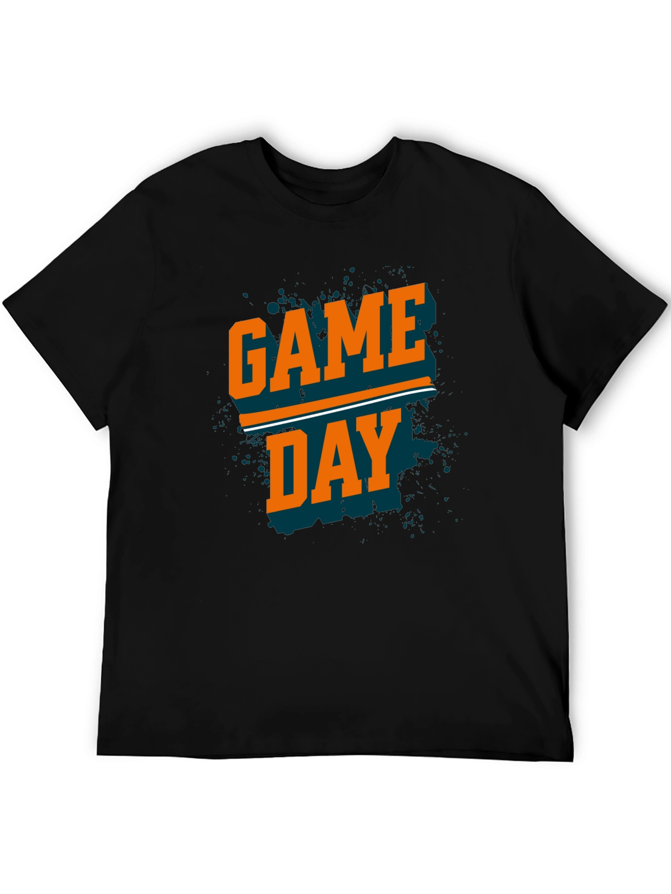 Black Game Day T-Shirt - Black view 5
