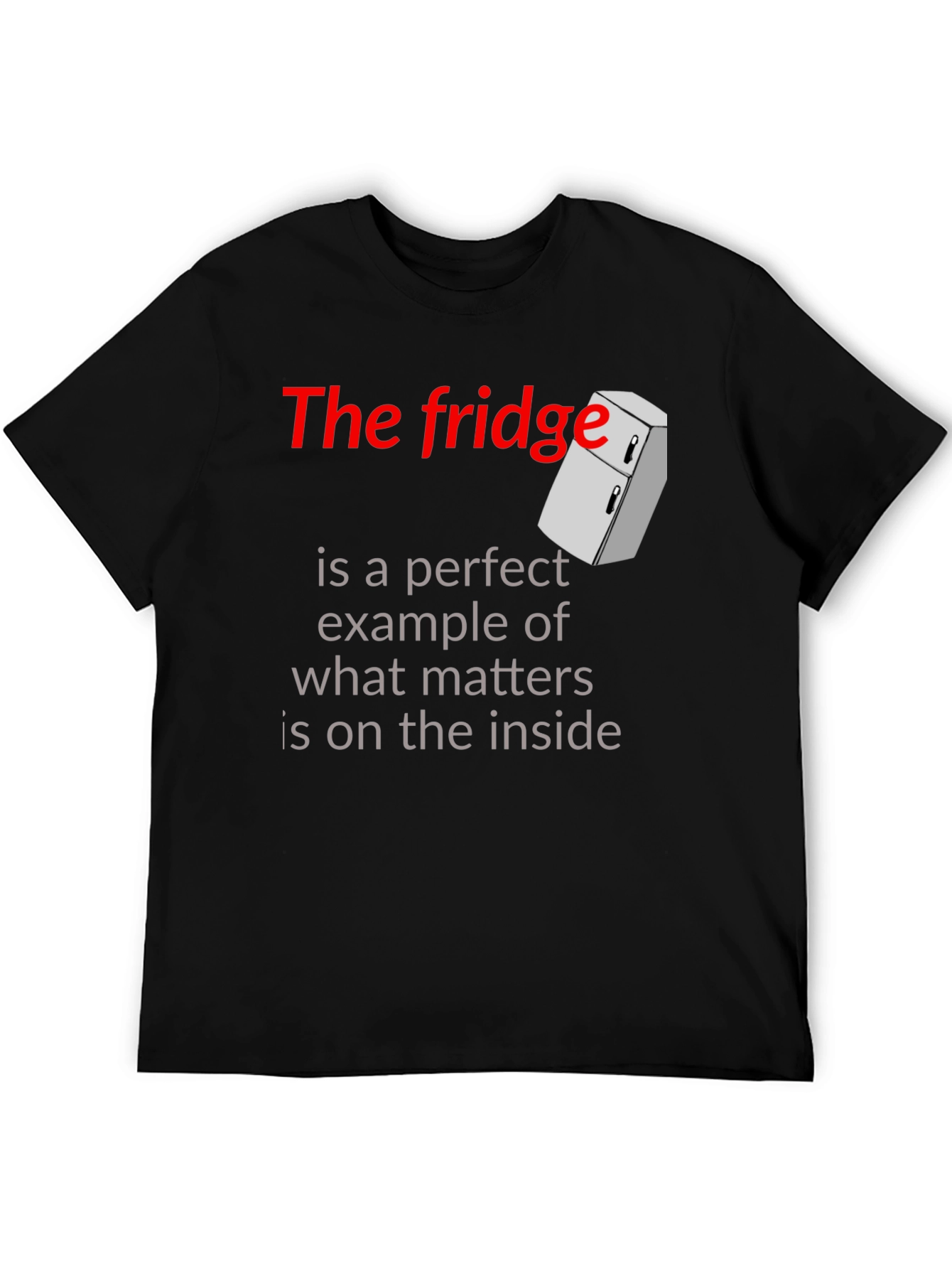 Black The Fridge Inside Matters Graphic T-Shirt view 5