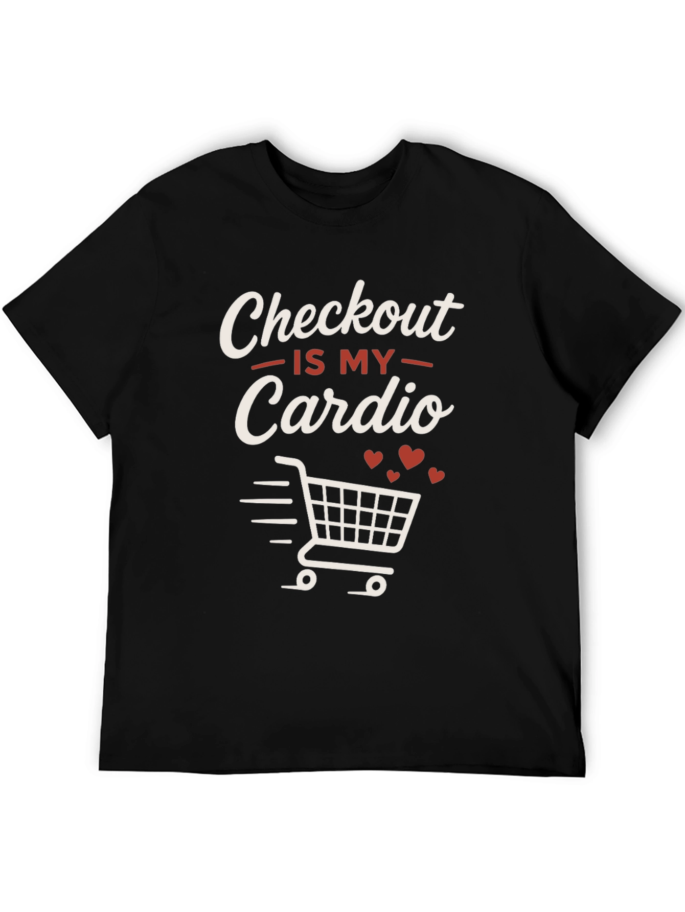 Black Checkout is My Cardio Graphic Tee view 5