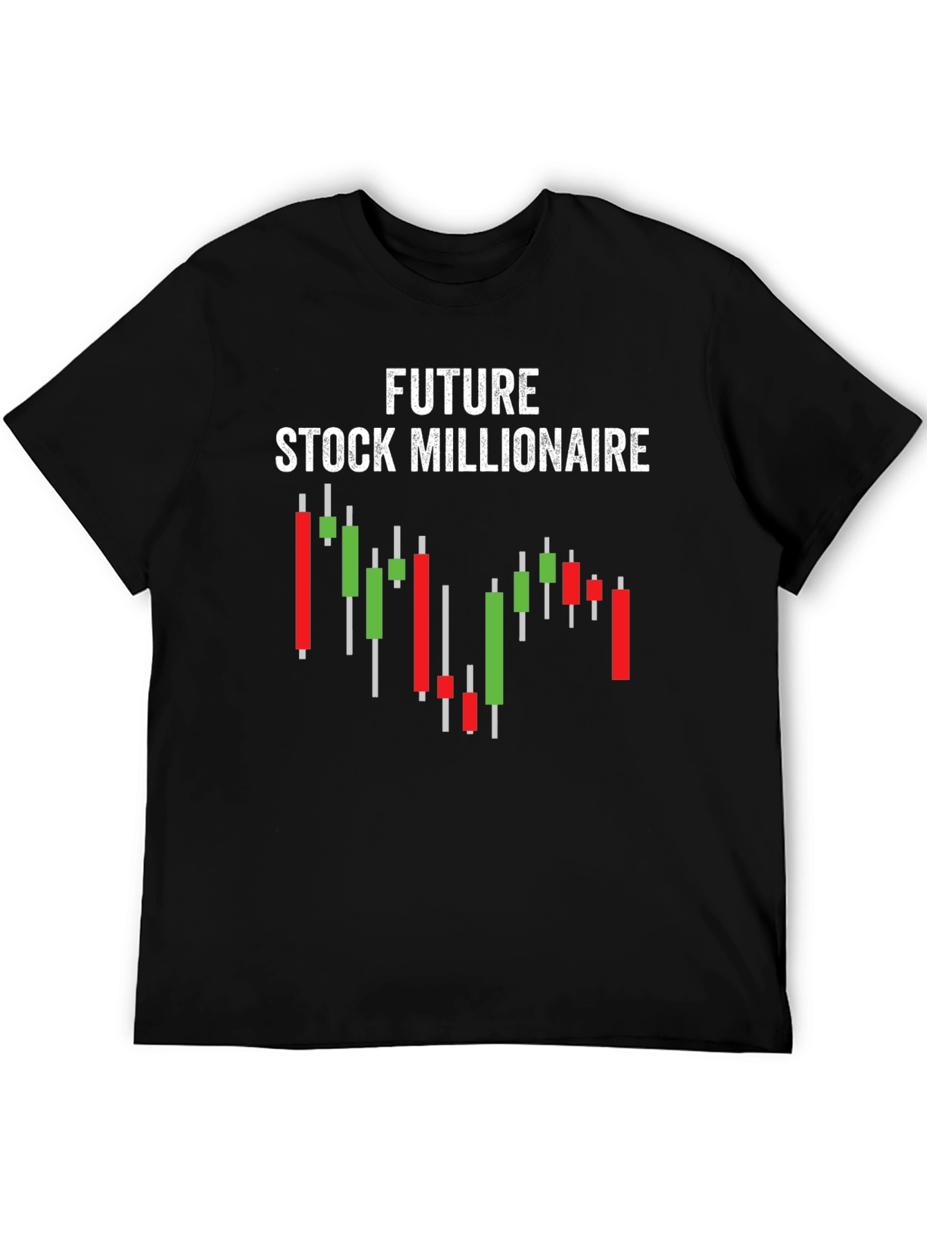 Black Future Stock Millionaire Graphic Tee - Black Cotton Blend view 5