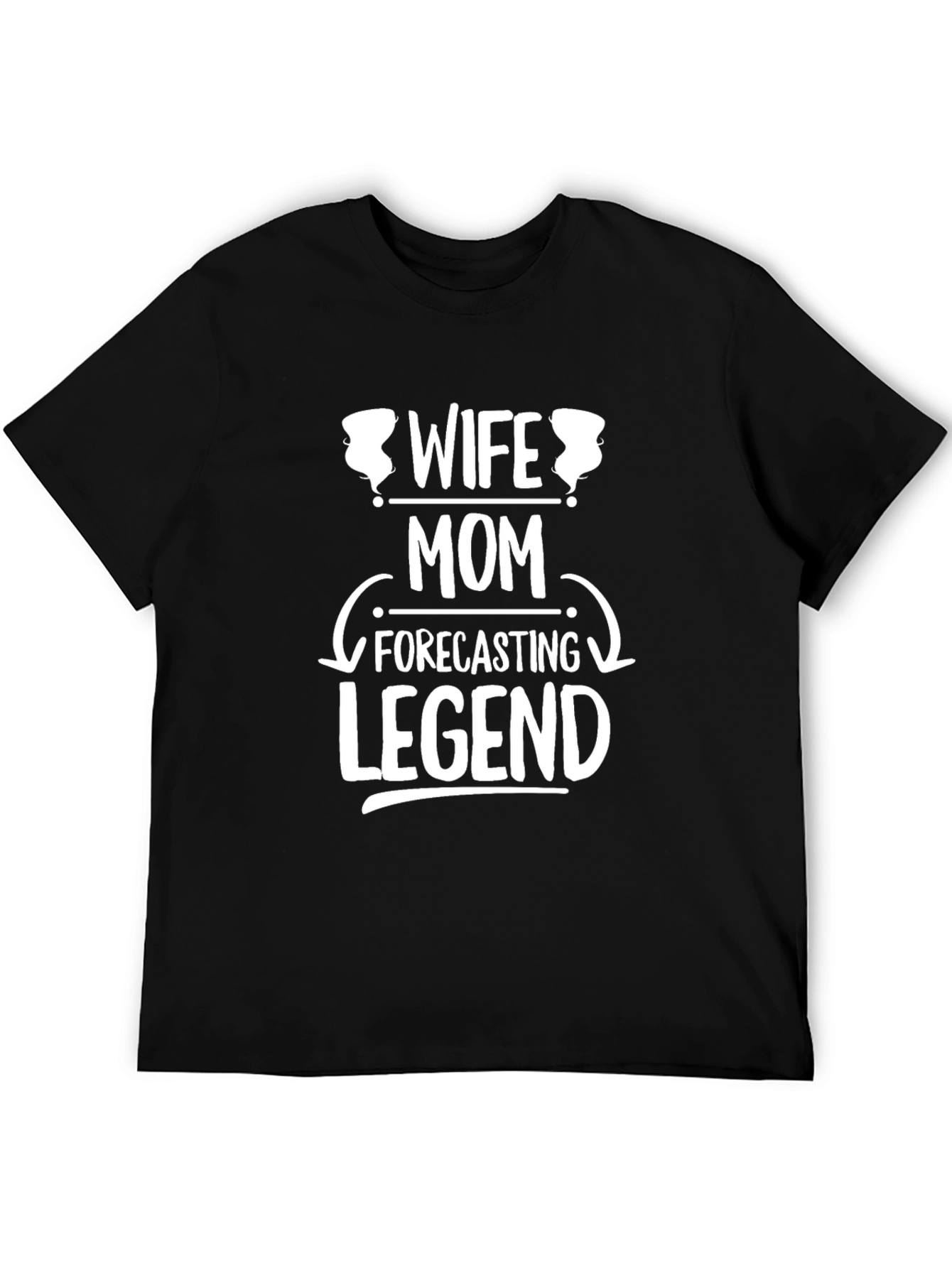 Black Wife Mom Forecasting Legend Novelty Graphic Tee view 5
