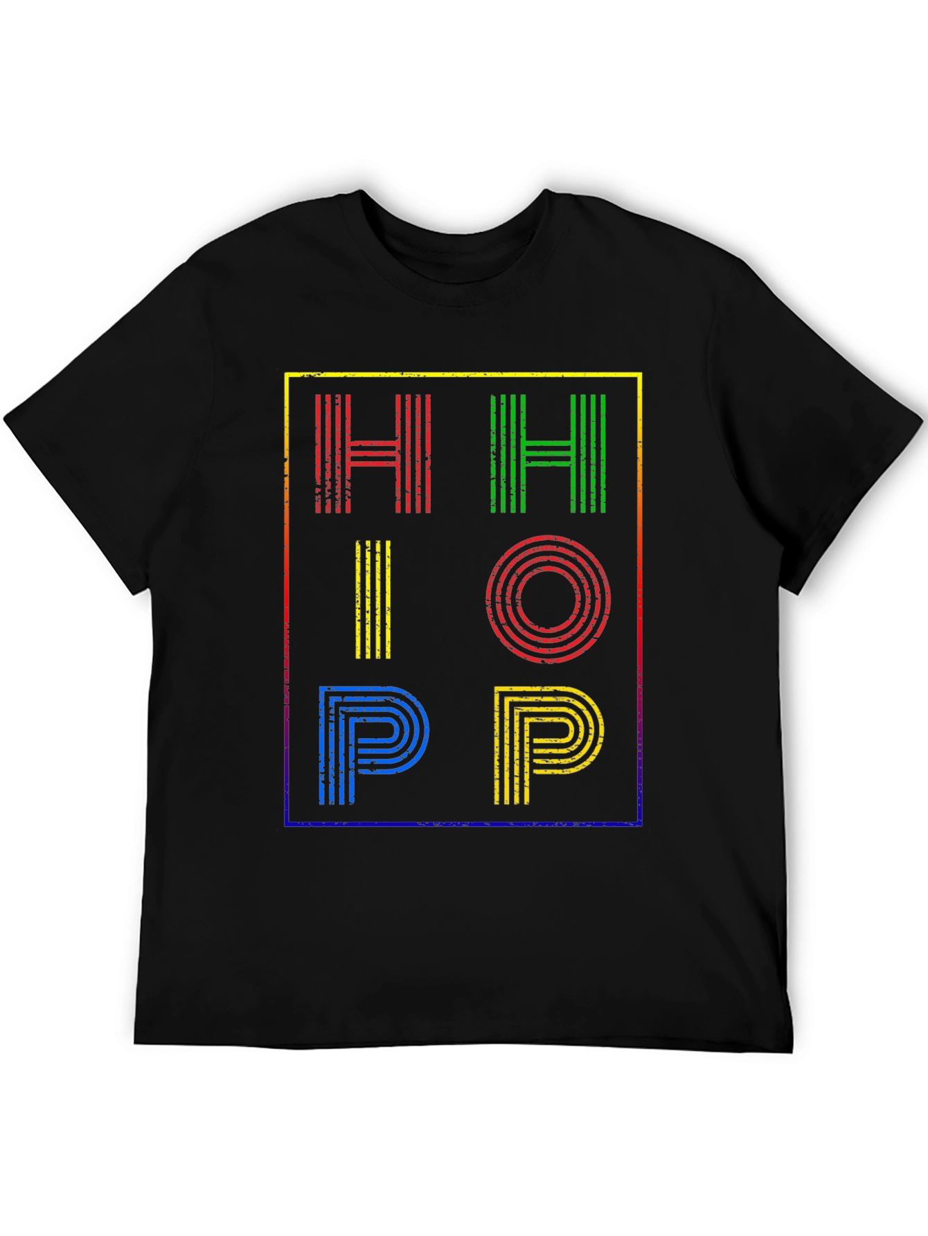 Black Retro Hip Hop T-Shirt view 5