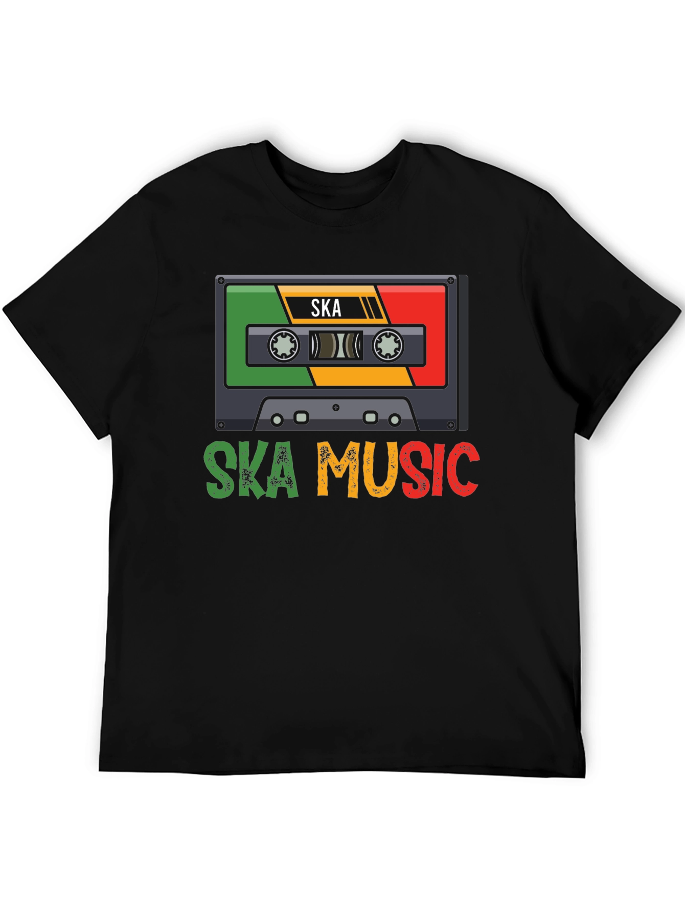 Black Ska Music Cassette T-Shirt view 5