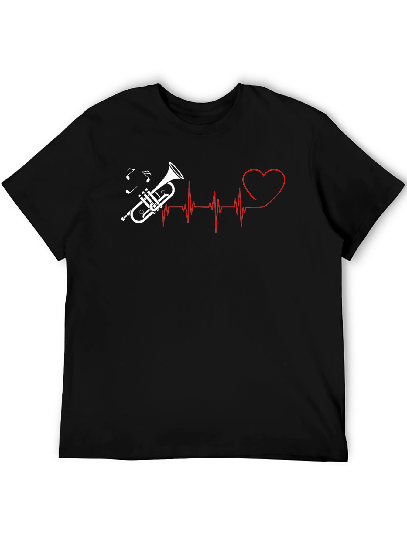 Black Music Heartbeat T-Shirt view 5