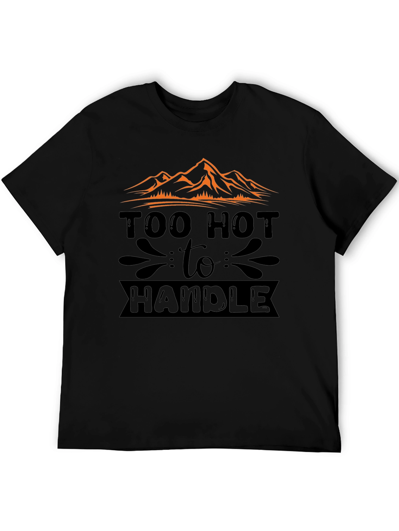 Black Too Hot To Handle Graphic Tee view 5