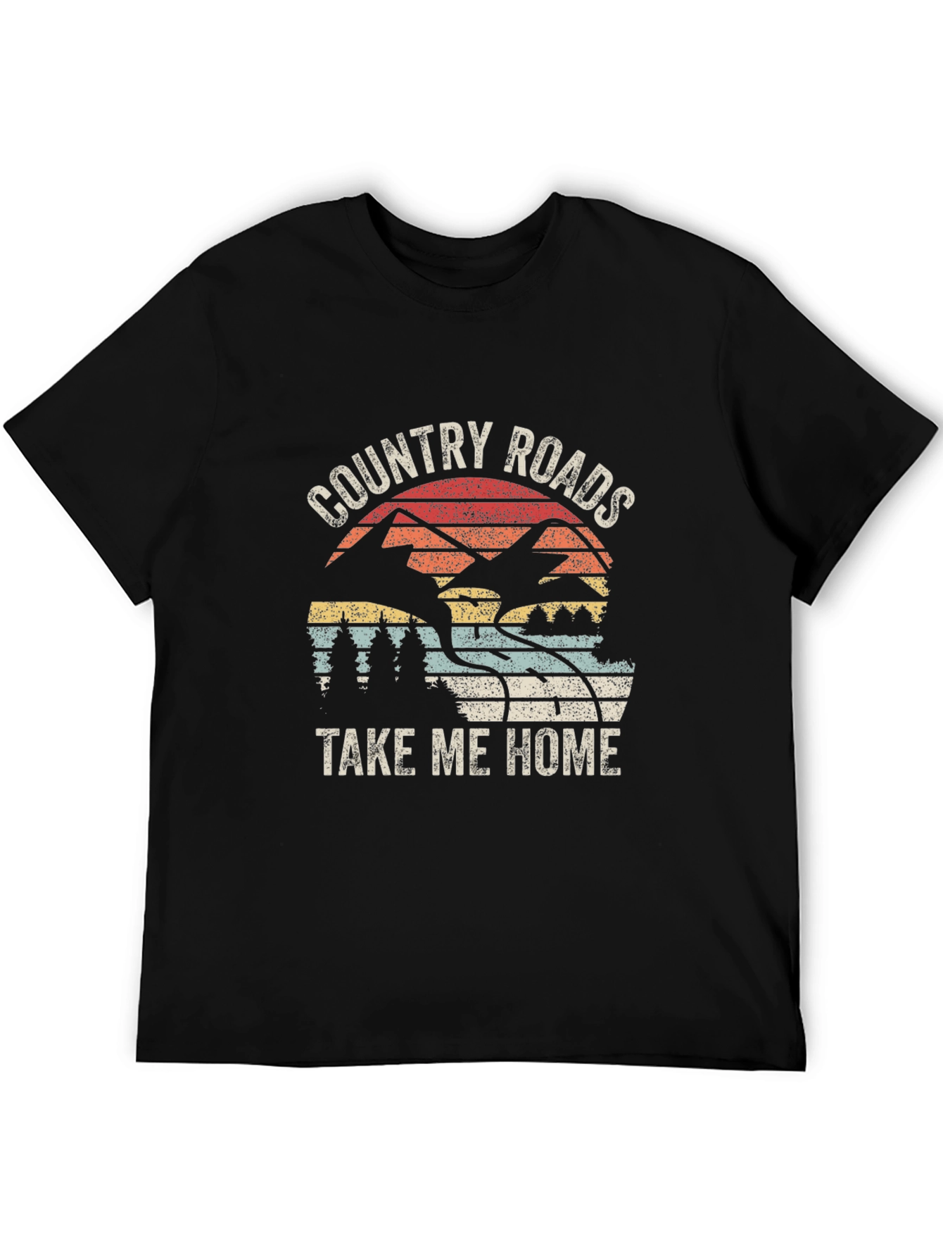 Black Country Roads T-Shirt - Take Me Home Black Tee view 5