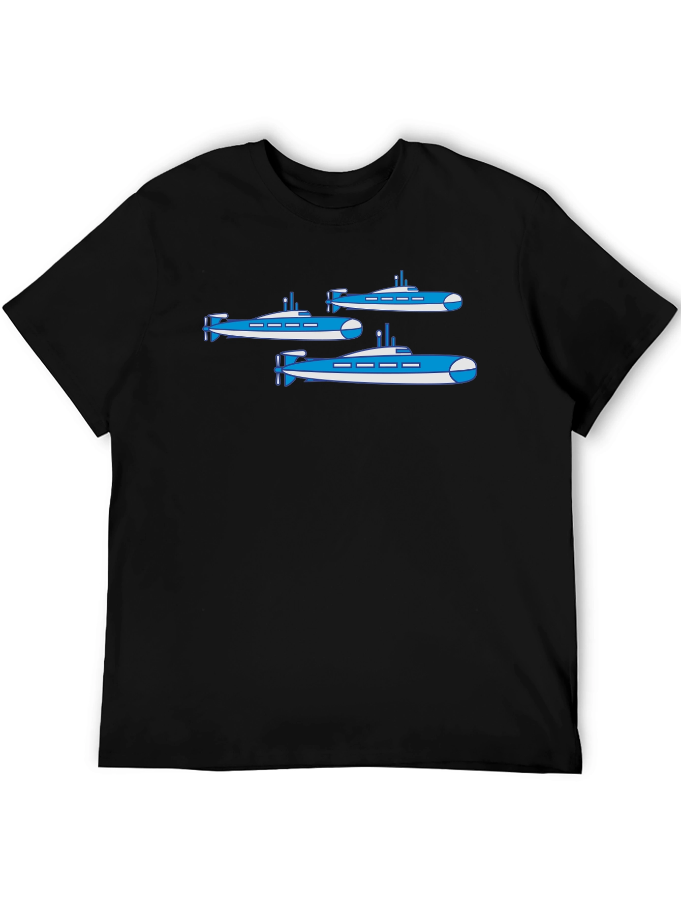 Black Submarine T-Shirt - Novelty Graphic Tee view 5