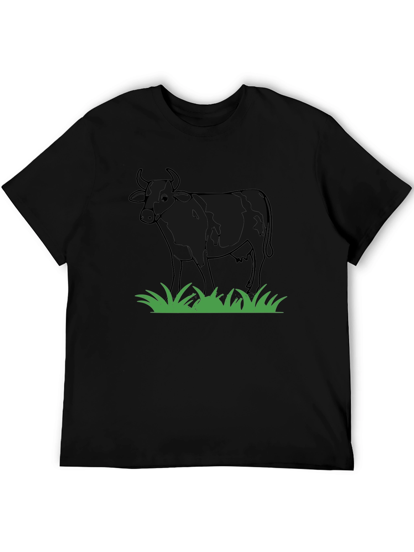 Black Cow Graphic T-Shirt - Black view 5