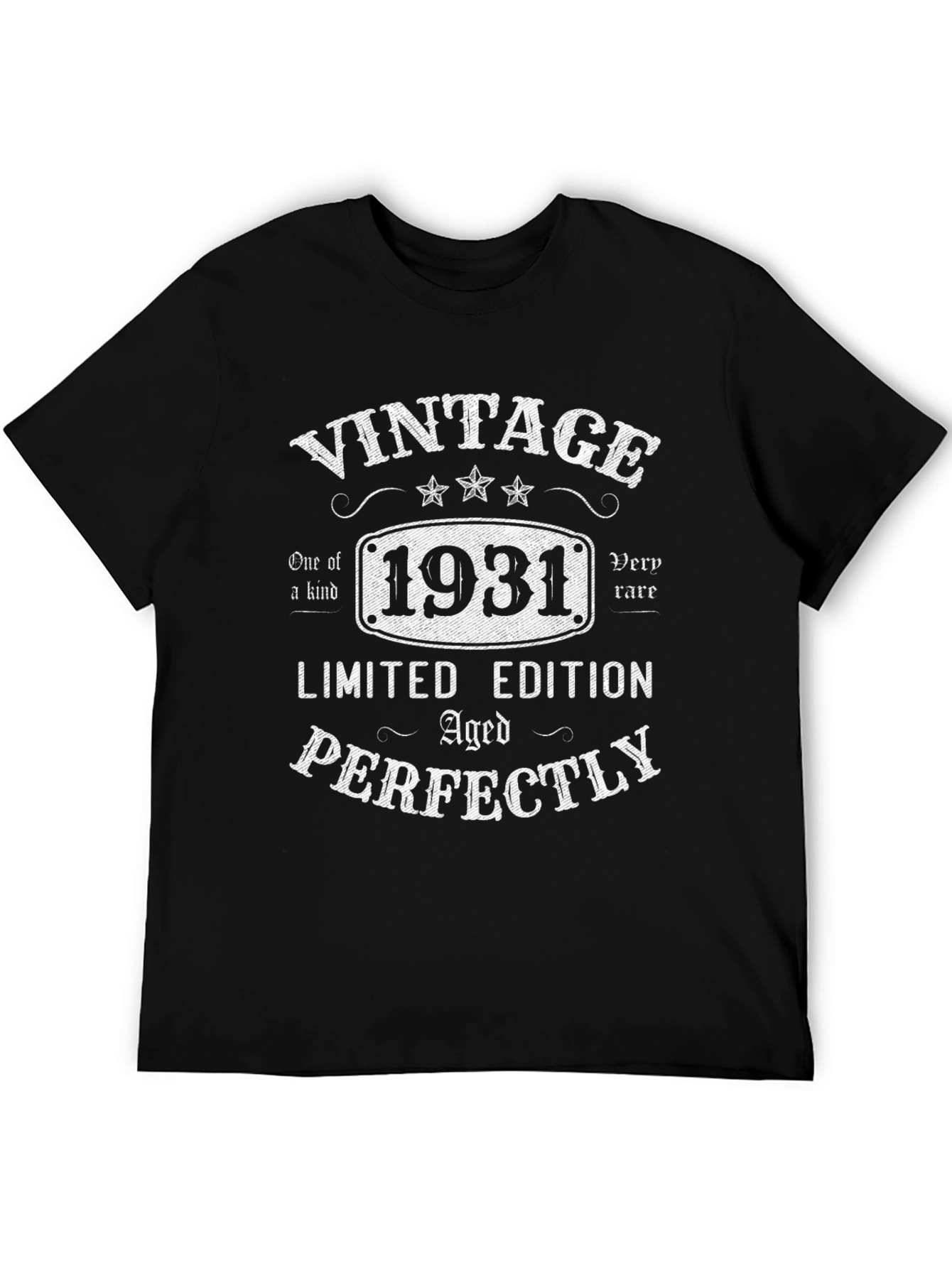 Black Vintage 1931 Limited Edition Aged Perfectly T-Shirt view 5