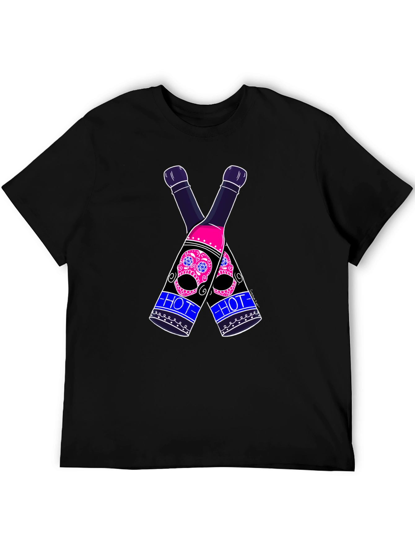 Black Skull Hot Sauce T-Shirt view 5