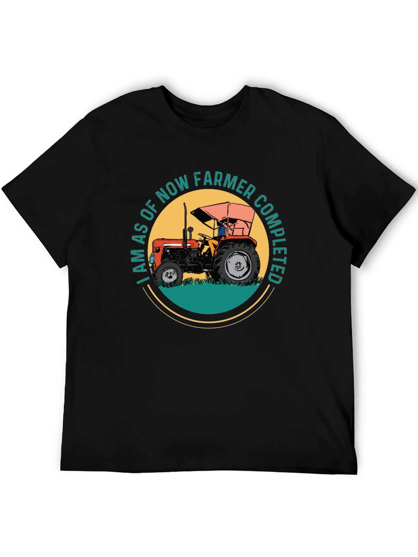 Black Farmer Completed T-Shirt - Black view 5