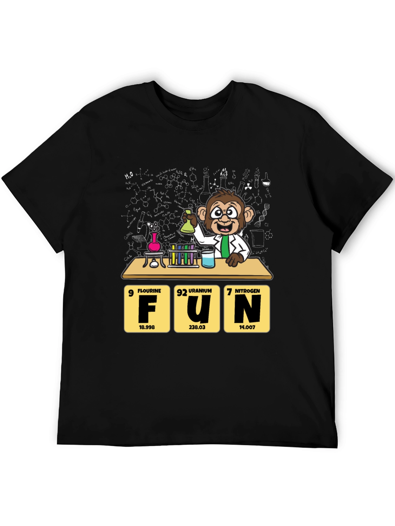 Black Science Monkey FUN T-Shirt view 5