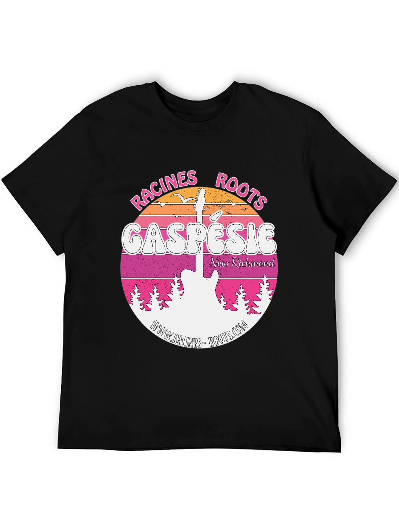 Black Racines Roots Gaspesie Black T-Shirt view 5