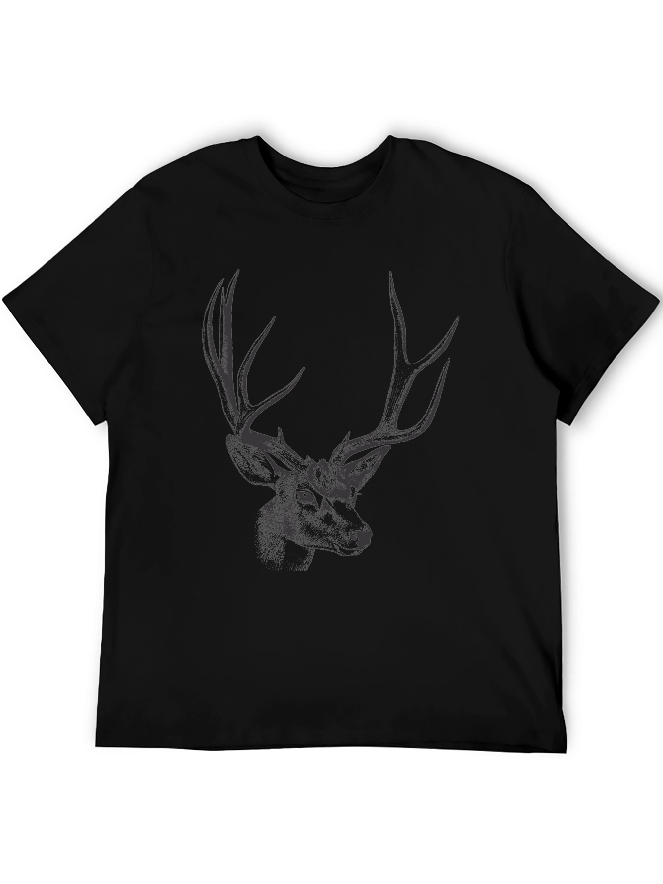 Black Deer Graphic T-Shirt view 5