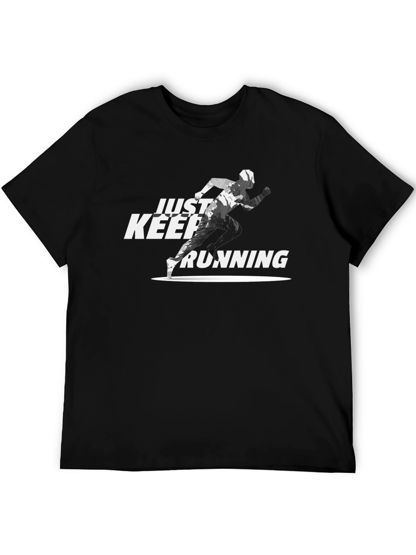 Just Keep Running Graphic Tee - Sport & Fitness Shirt - 5