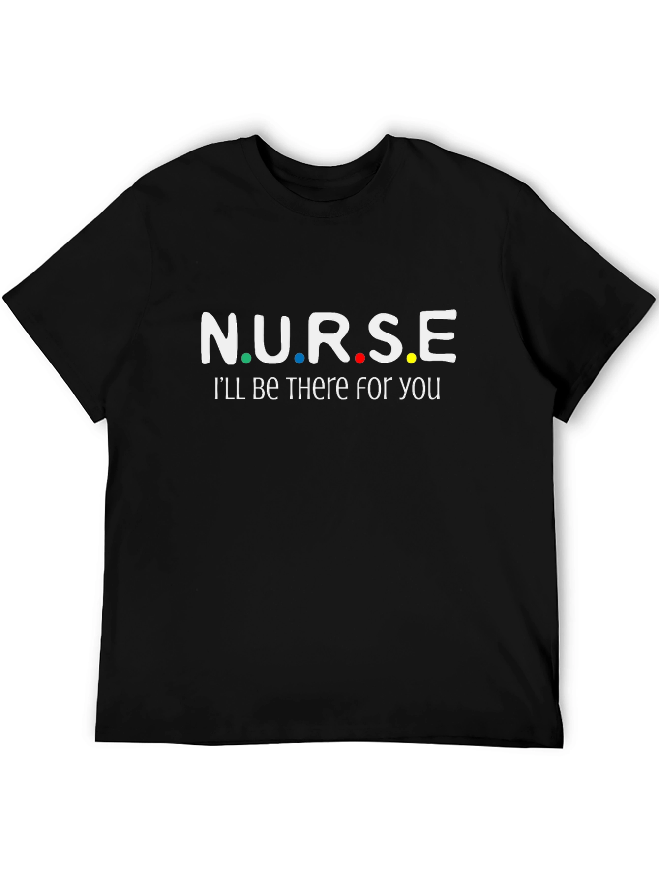 Black Nurse Friends Themed T-Shirt view 5
