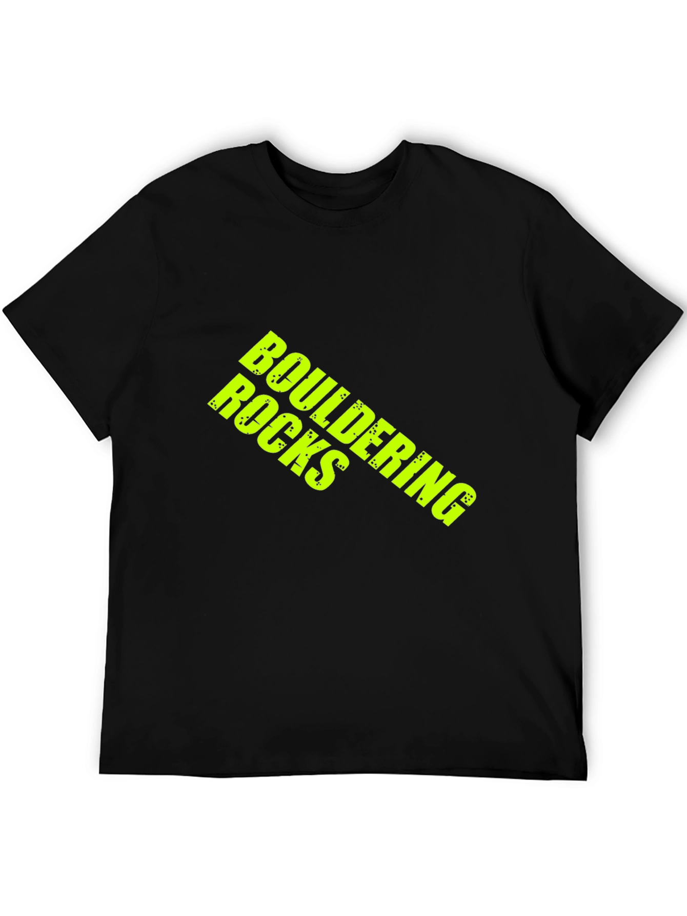 Black Bouldering Rocks T-Shirt - Black view 5