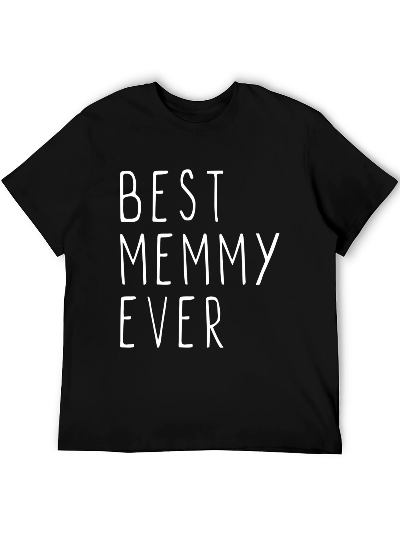 Black Best Memmy Ever T-Shirt - Novelty Graphic Tee view 5