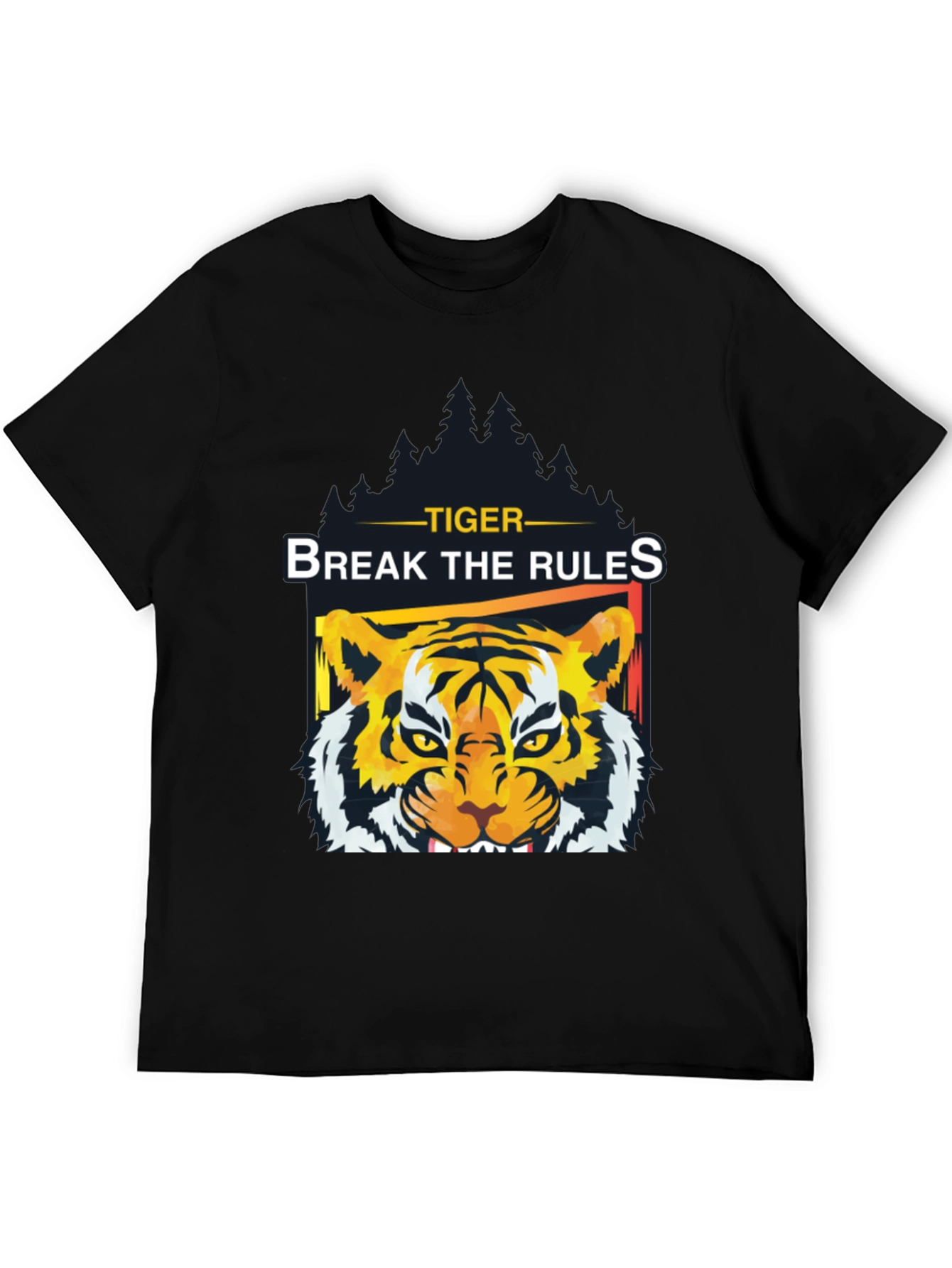 Black Tiger Break The Rules Graphic Tee view 5