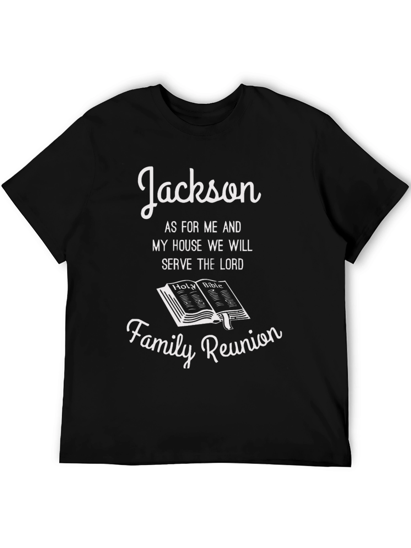 Black Jackson Family Reunion T-Shirt - Religious Bible Design view 5