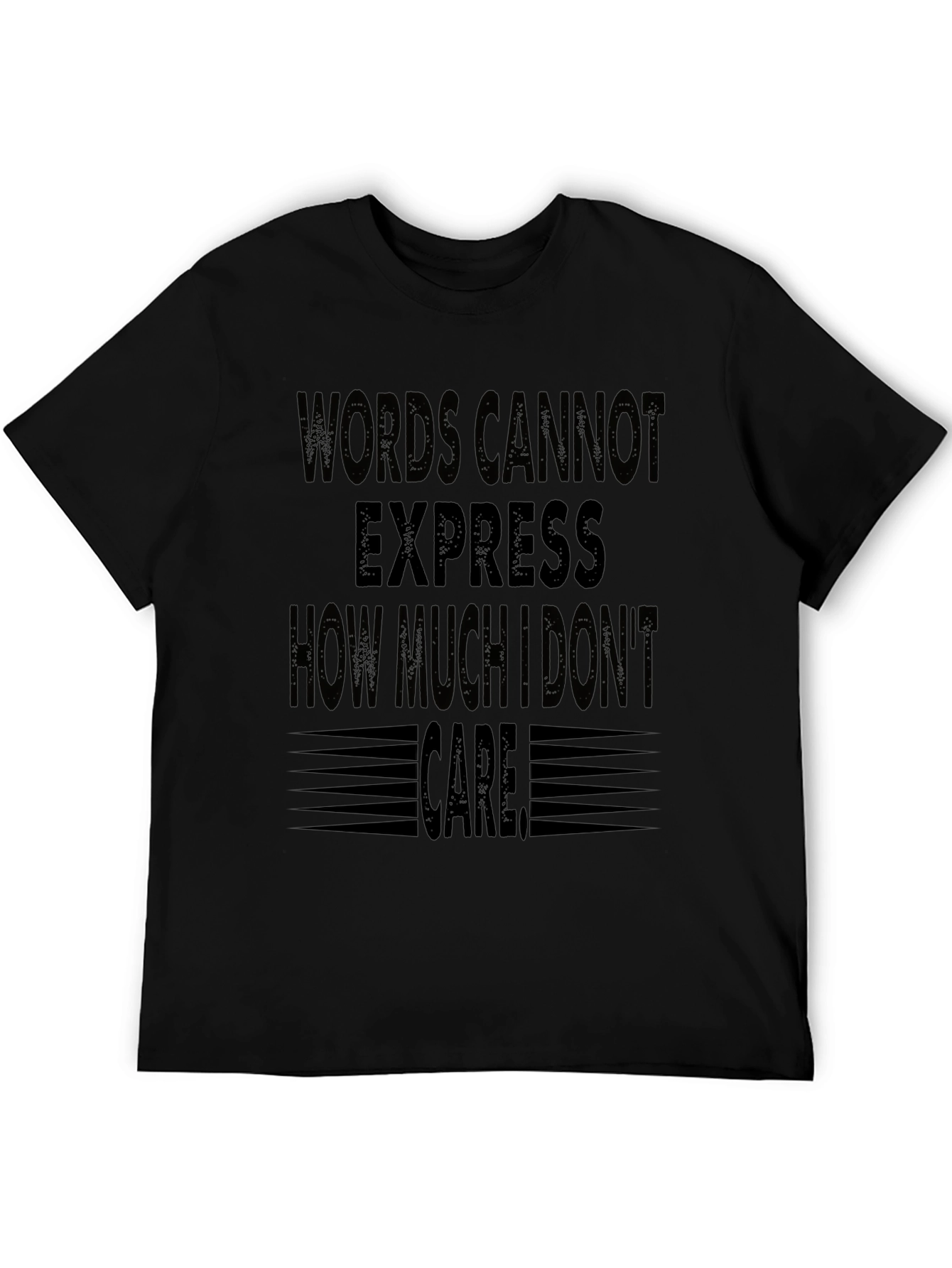 Black Words Cannot Express Funny Graphic T-Shirt view 5