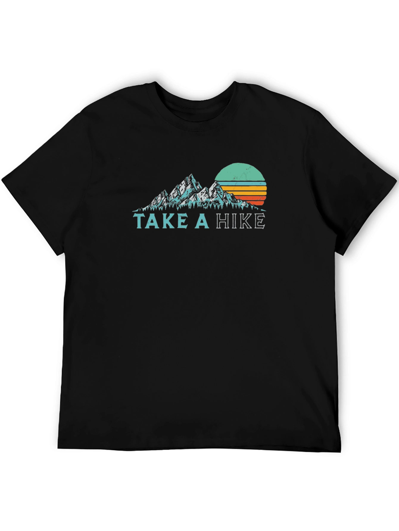 Black Take a Hike Retro Graphic Tee view 5