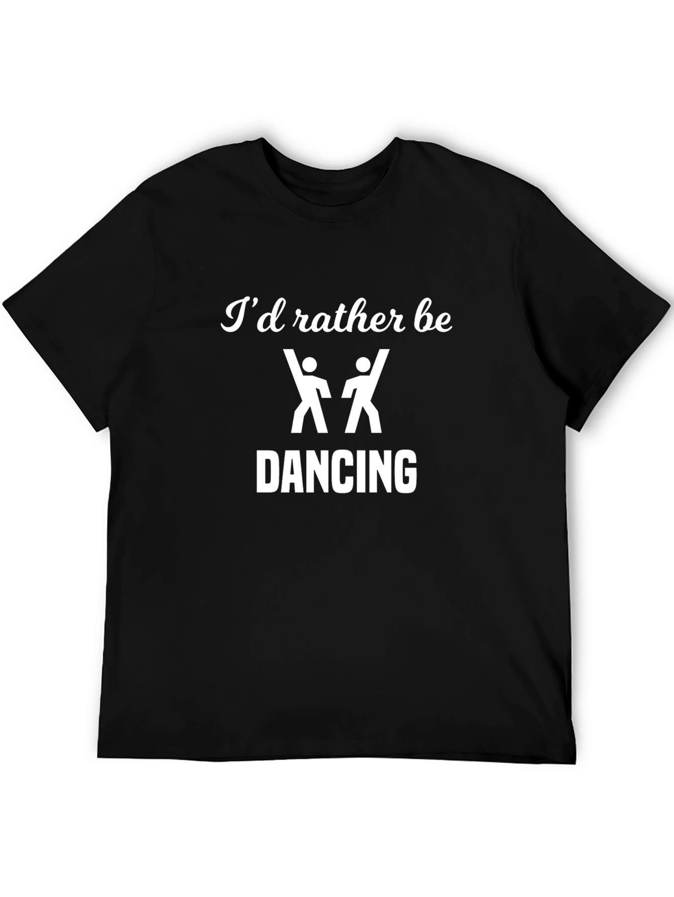 Black I'd Rather Be Dancing T-Shirt, Black view 5